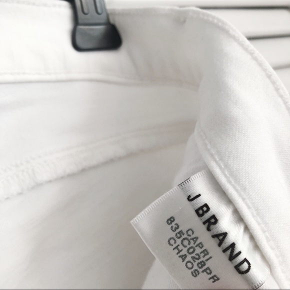J Brand White Mid-Rise Chaos Jeans - Picture 6 of 7
